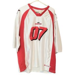 Men's Football Jersey 2x Red and White
